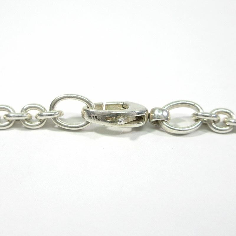 GUCCI Necklace Pendant Interlocking G Silver 925 Women Accessory Authentic