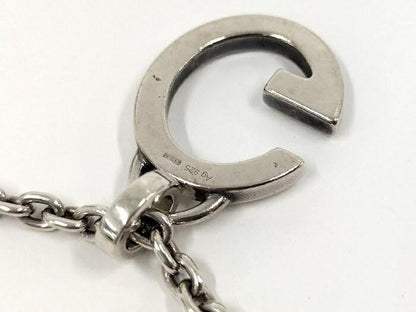 GUCCI Necklace Pendant G Logo Silver 925 Women Accessory Authentic