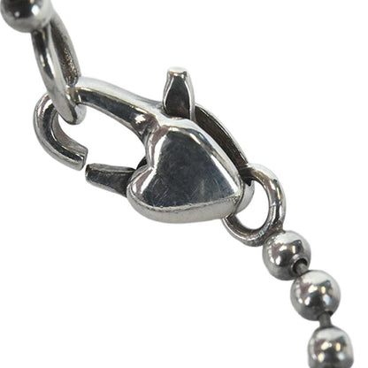 GUCCI Necklace Pendant Interlocking G Heart Silver Ag925 Women Accessory Auth