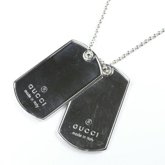 GUCCI Necklace Pendant Silver 925 Men Accessory Authentic