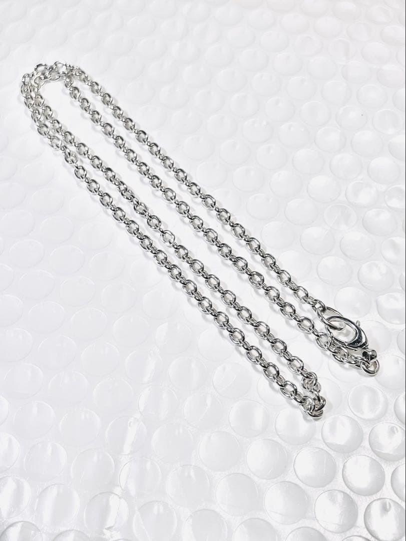 GUCCI Necklace Pendant oval chain Silver 925 Unisex Accessory Authentic