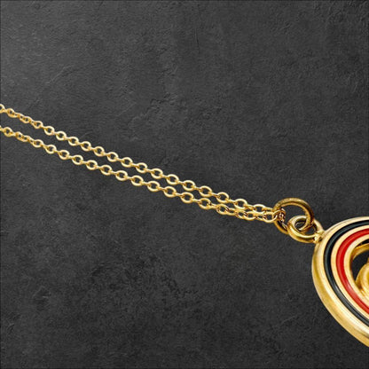 GUCCI Necklace Pendant GG Logo Gold Women Accessory Authentic
