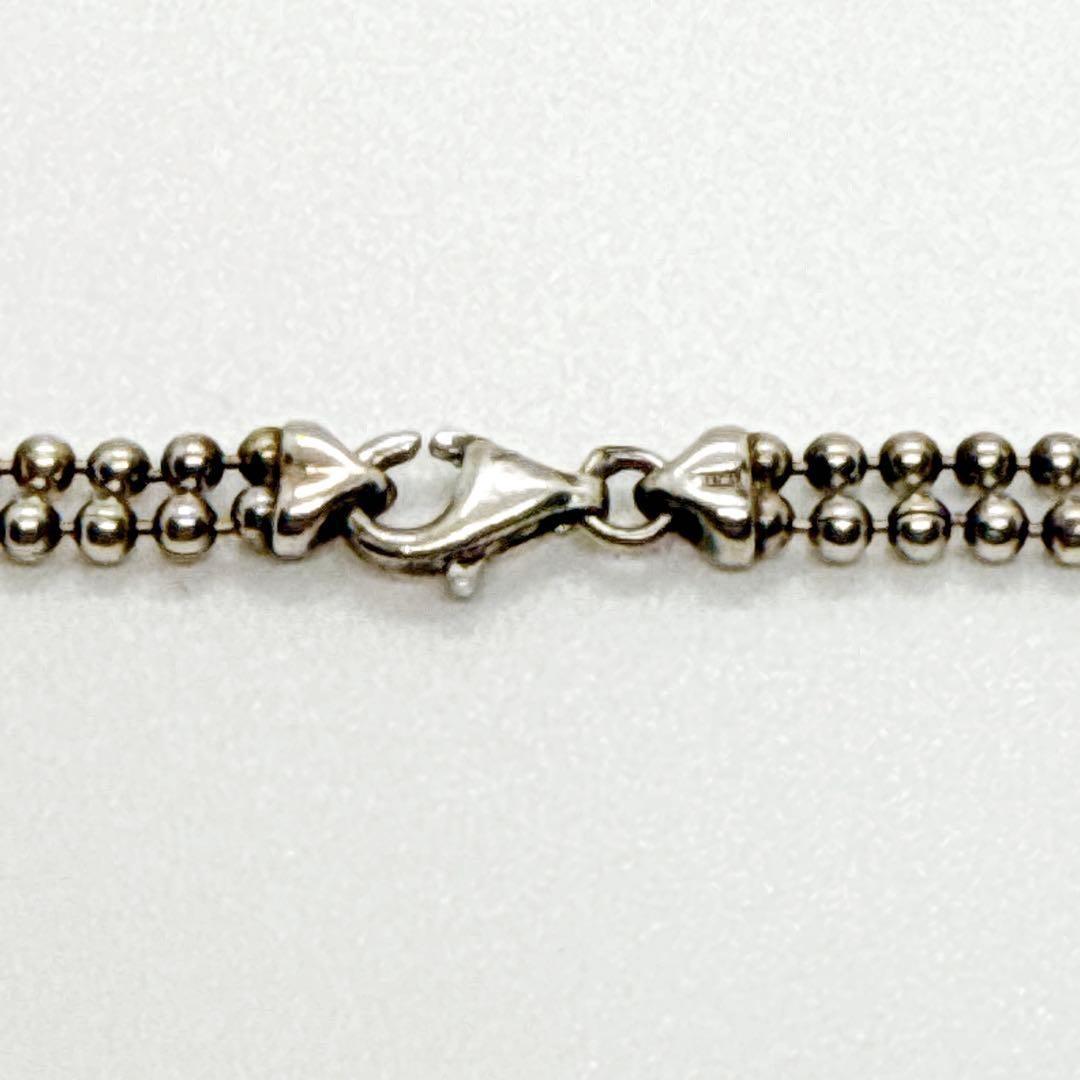 GUCCI Necklace Pendant Heart Ball Chain Silver 925 Women Accessory Authentic