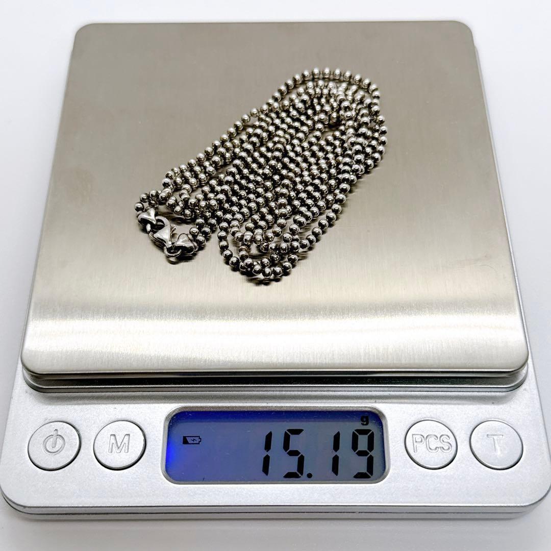 GUCCI Necklace Pendant Heart Ball Chain Silver 925 Women Accessory Authentic