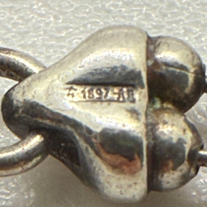 GUCCI Necklace Pendant Heart Ball Chain Silver 925 Women Accessory Authentic