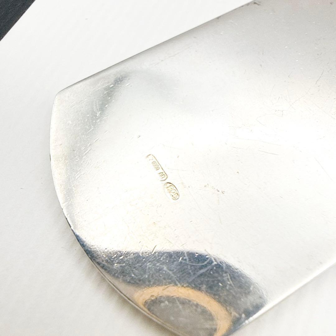 GUCCI Necklace Pendant plate Silver Men's Accessory Authentic