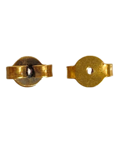 GUCCI Earrings Clear Stone GG Gold Women Accessory Authentic