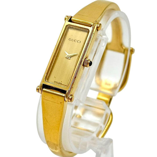 GUCCI 1500L Quartz Watch Wristwatch Gold Women's Authentic