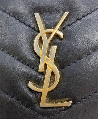 Saint Laurent Coin Case Card Holder Wallet Purse Compact YSL Cassandra Black