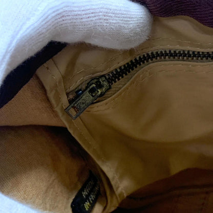 Christian Dior Boston Bag Trotter Handbag Purse Brown Canvas Leather Authentic