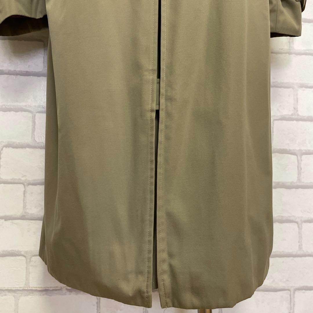 Aquascutum Trench Coat Club Check FREE SIZE Khaki Authentic