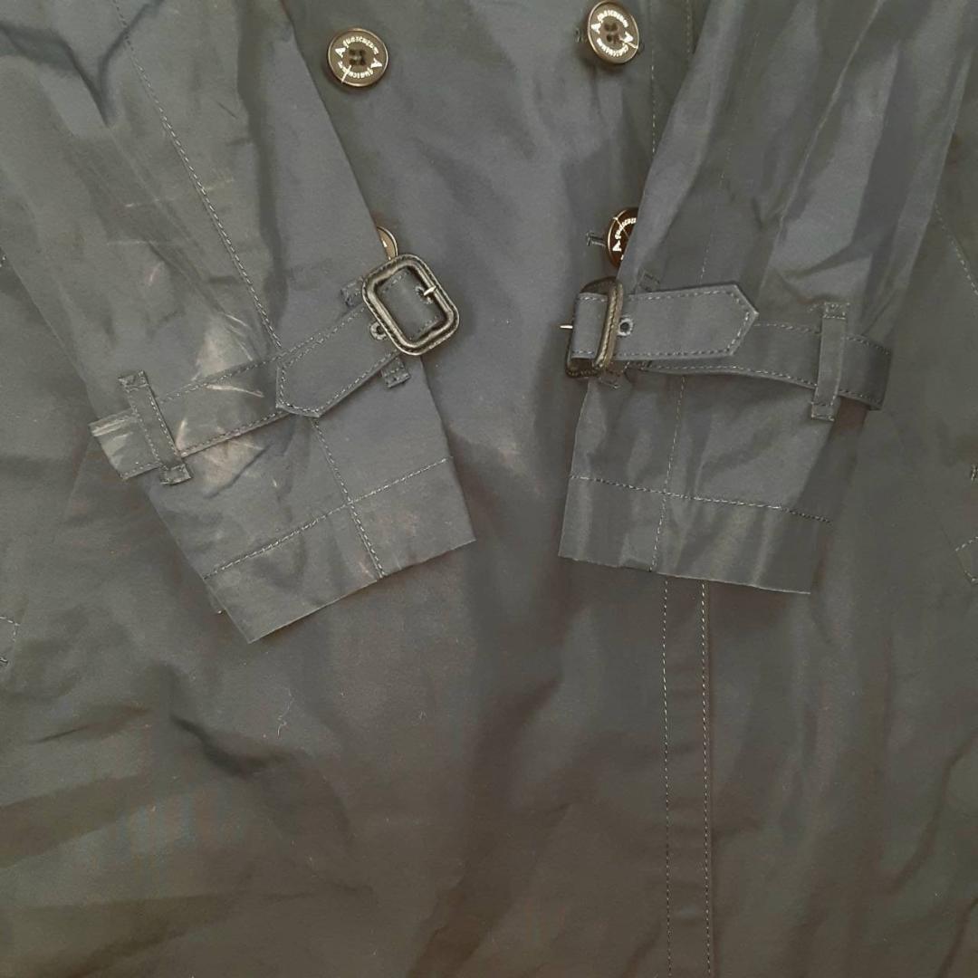 Aquascutum Trench Coat Asian fit XL 42 US size L Navy Authentic