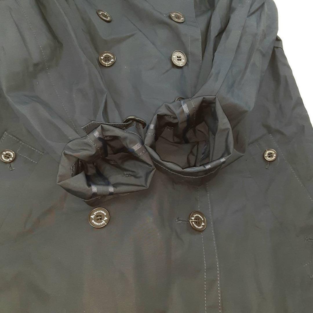 Aquascutum Trench Coat Asian fit XL 42 US size L Navy Authentic