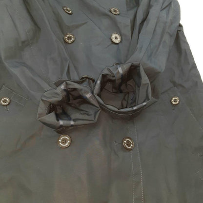 Aquascutum Trench Coat Asian fit XL 42 US size L Navy Authentic