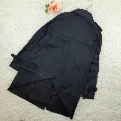 Aquascutum Trench Coat Asian fit XL 42 US size L Navy Authentic