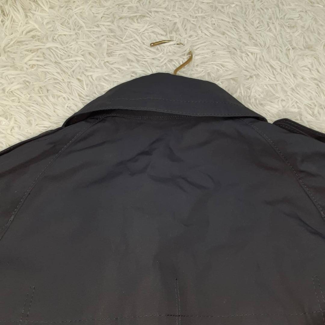 Aquascutum Trench Coat Asian fit XL 42 US size L Navy Authentic