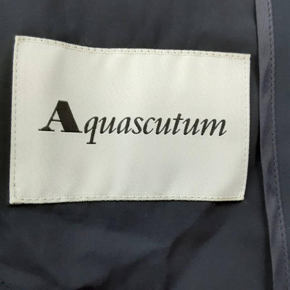 Aquascutum Trench Coat Asian fit XL 42 US size L Navy Authentic