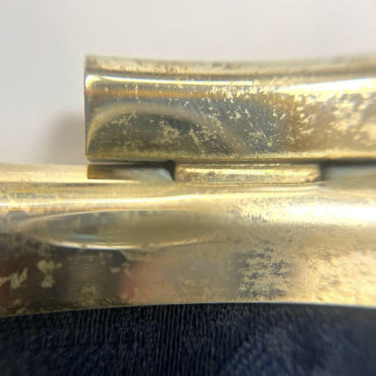 Christian Dior Clutch Bag Second Bag Logo Trotter Navy Gold Authentic