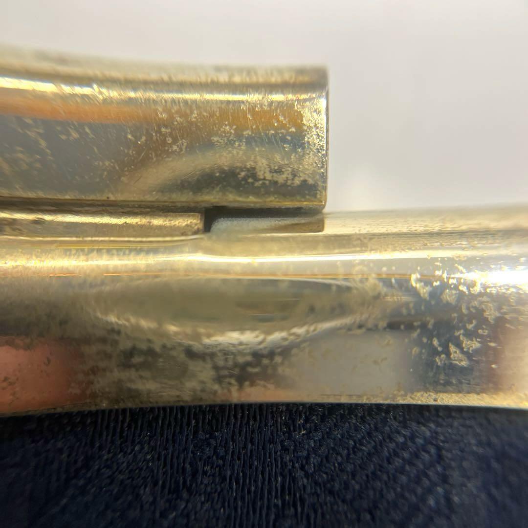 Christian Dior Clutch Bag Second Bag Logo Trotter Navy Gold Authentic