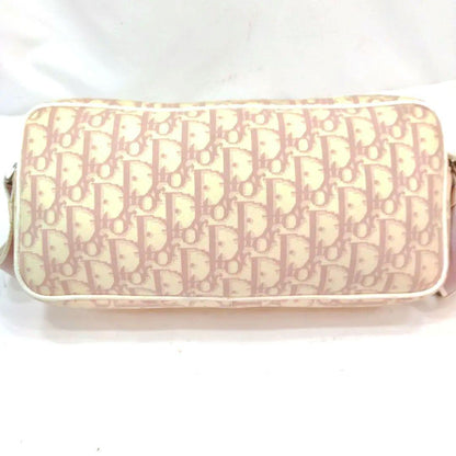 Christian Dior Shoulder Bag Purse Trotter No.1 Canvas Leather Authentic