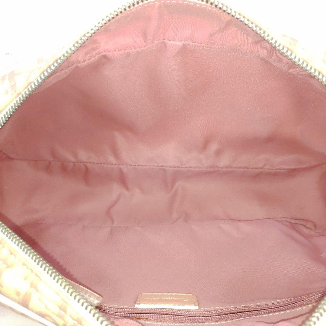 Christian Dior Shoulder Bag Purse Trotter No.1 Canvas Leather Authentic