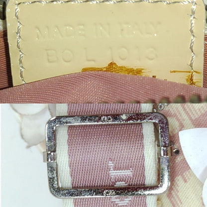 Christian Dior Shoulder Bag Purse Trotter No.1 Canvas Leather Authentic