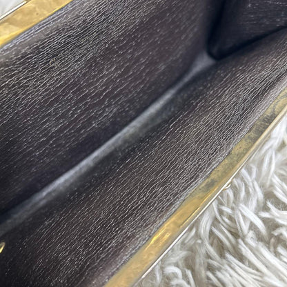 Christian Dior Clutch Bag Second Bag CD Trotter Brown Authentic