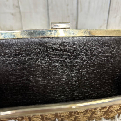 Christian Dior Clutch Bag Second Bag CD Trotter Brown Authentic