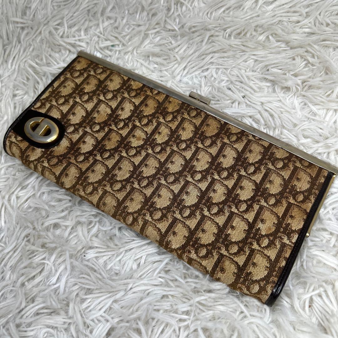 Christian Dior Clutch Bag Second Bag CD Trotter Brown Authentic