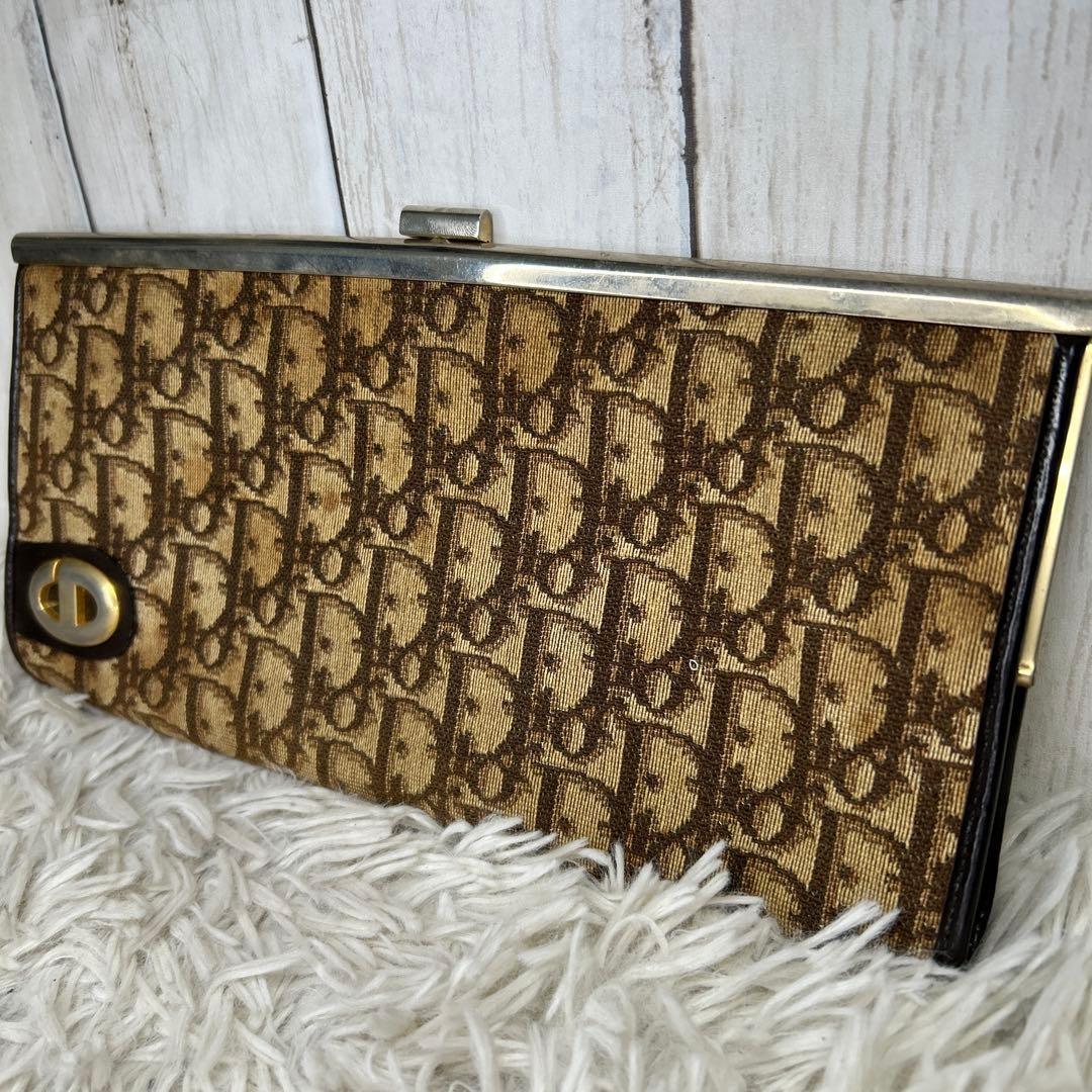 Christian Dior Clutch Bag Second Bag CD Trotter Brown Authentic