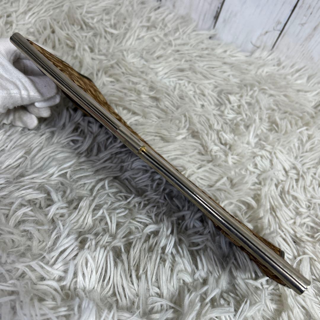 Christian Dior Clutch Bag Second Bag CD Trotter Brown Authentic