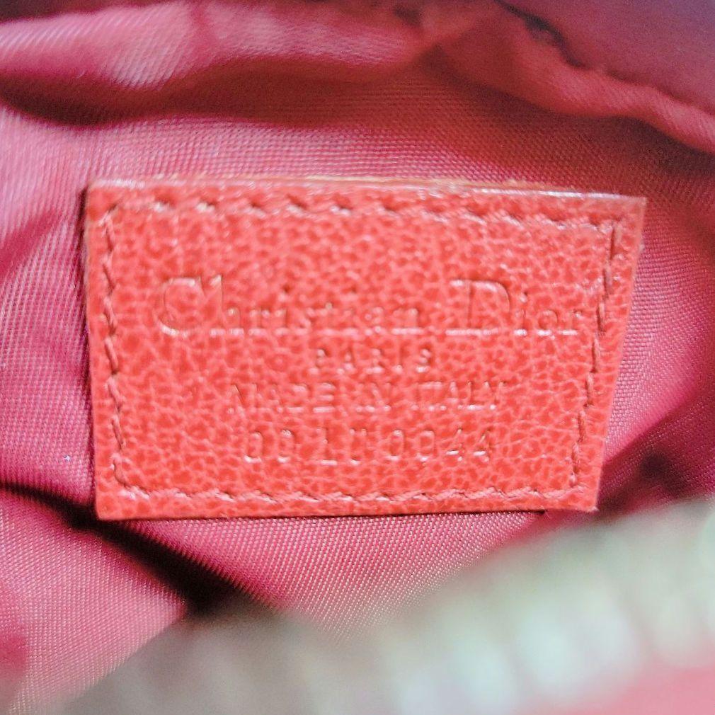 Christian Dior Pouch Trotter No.1 Nylon PVC Leather Brown Authentic