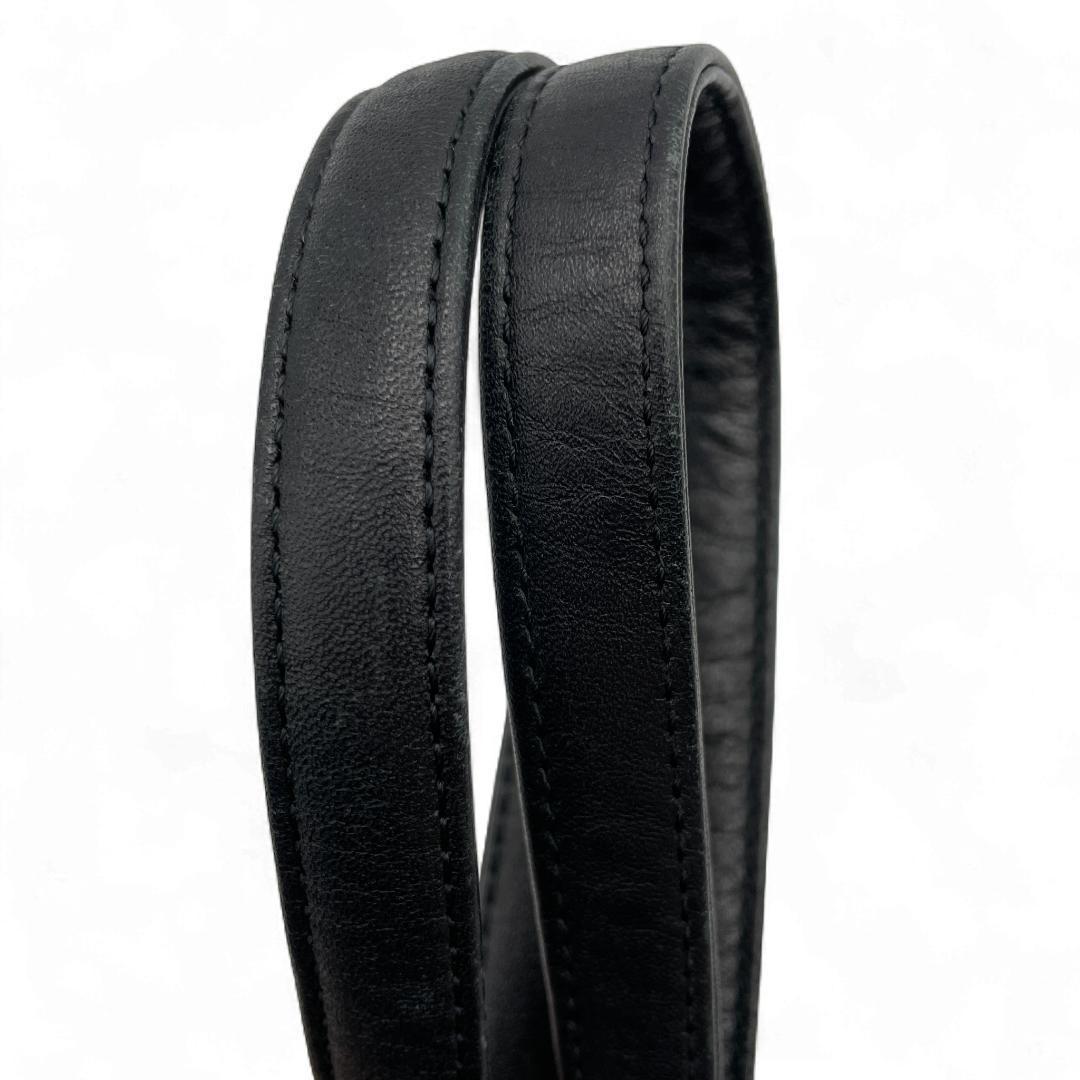 VERSACE Hand Bag Tote Purse Sunburst Leather Black Authentic