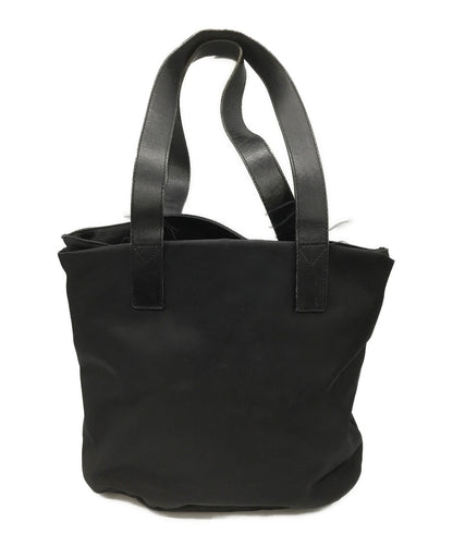 FENDI Hand Bag Tote Purse FF Nylon Black Authentic