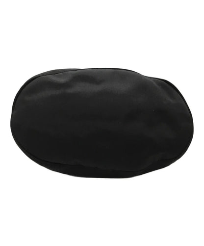 FENDI Hand Bag Tote Purse FF Nylon Black Authentic