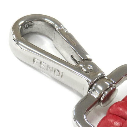 FENDI Shoulder Strap Strap you Belt FF Zucca Brown Red Authentic