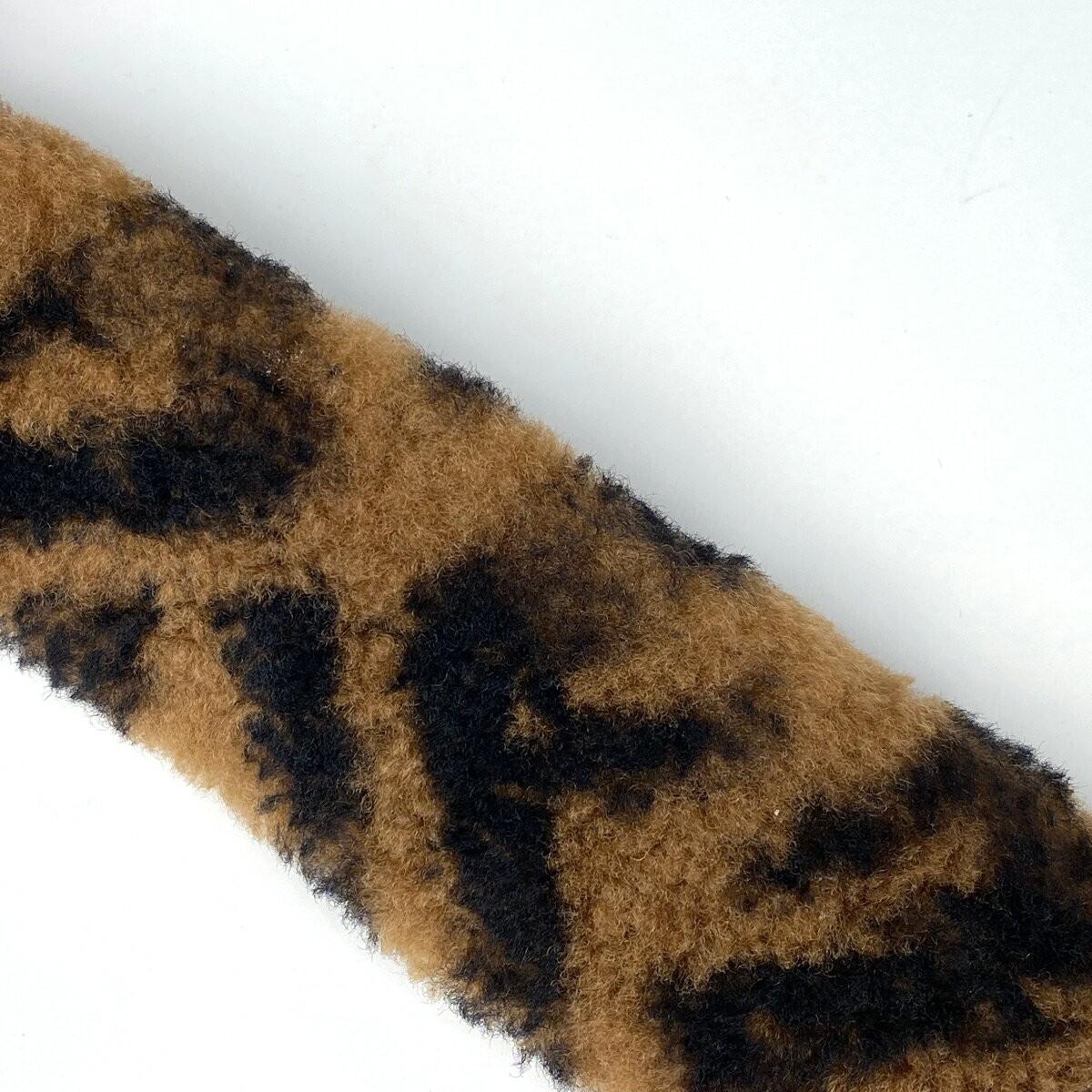 FENDI Shoulder Strap Strap you Belt FF Zucca Fabric Leather Brown Red Authentic