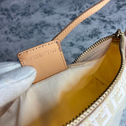 FENDI Mini Bag Accessory Pouch Hand Pouch FF Zucca Zucchino Authentic