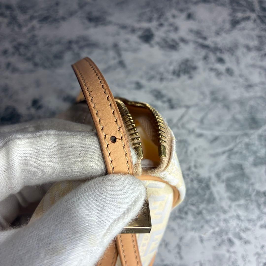 FENDI Mini Bag Accessory Pouch Hand Pouch FF Zucca Zucchino Authentic