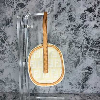 FENDI Mini Bag Accessory Pouch Hand Pouch FF Zucca Zucchino Authentic