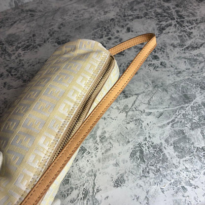 FENDI Mini Bag Accessory Pouch Hand Pouch FF Zucca Zucchino Authentic