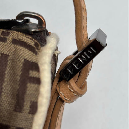 FENDI Accessory Pouch Hand Pouch FF Zucchino Authentic