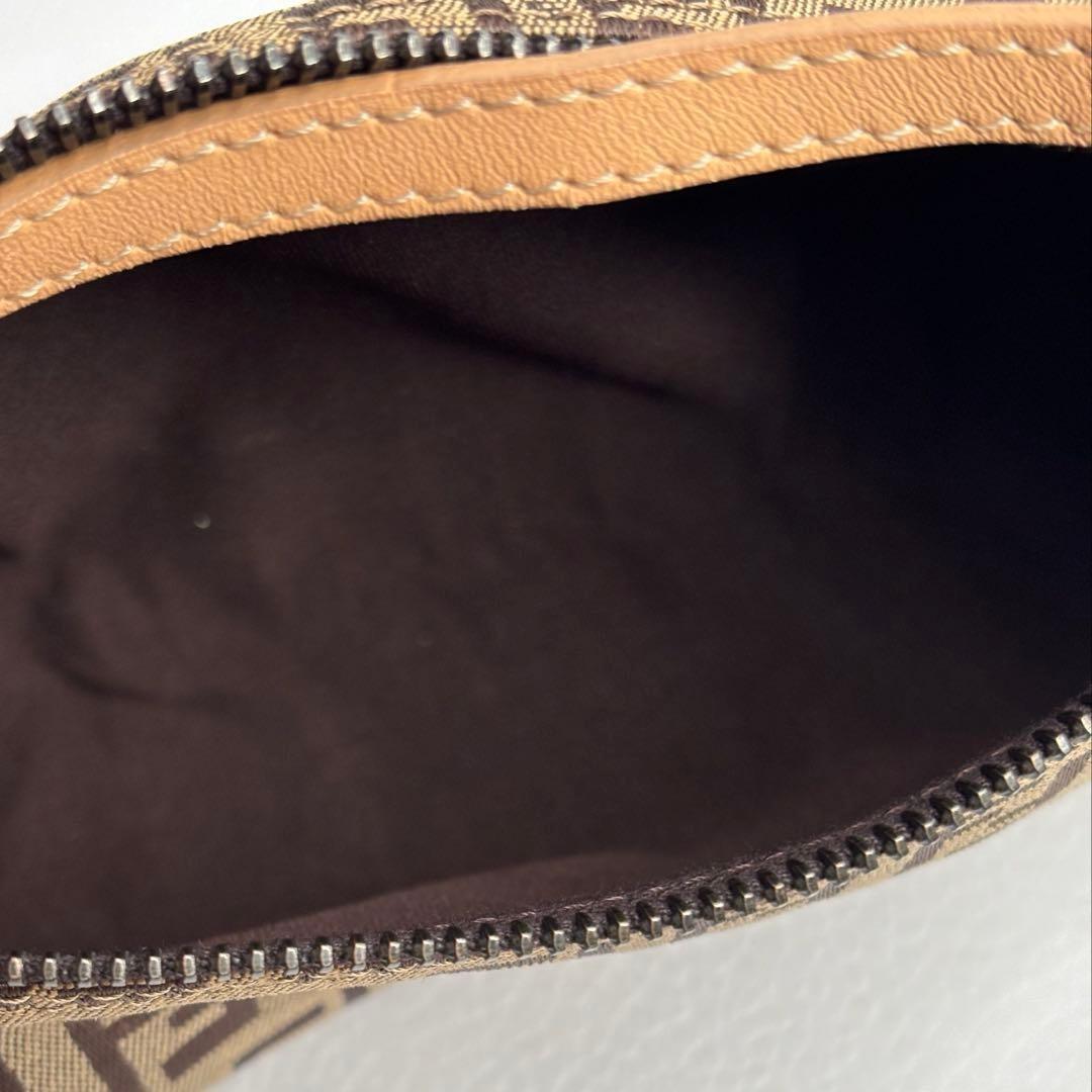 FENDI Accessory Pouch Hand Pouch FF Zucchino Authentic