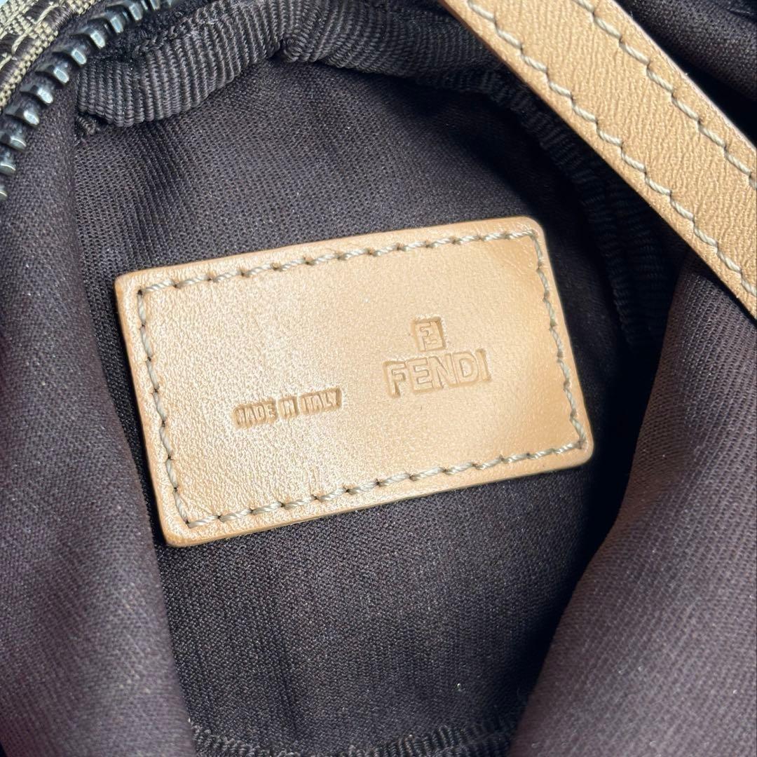 FENDI Accessory Pouch Hand Pouch FF Zucchino Authentic