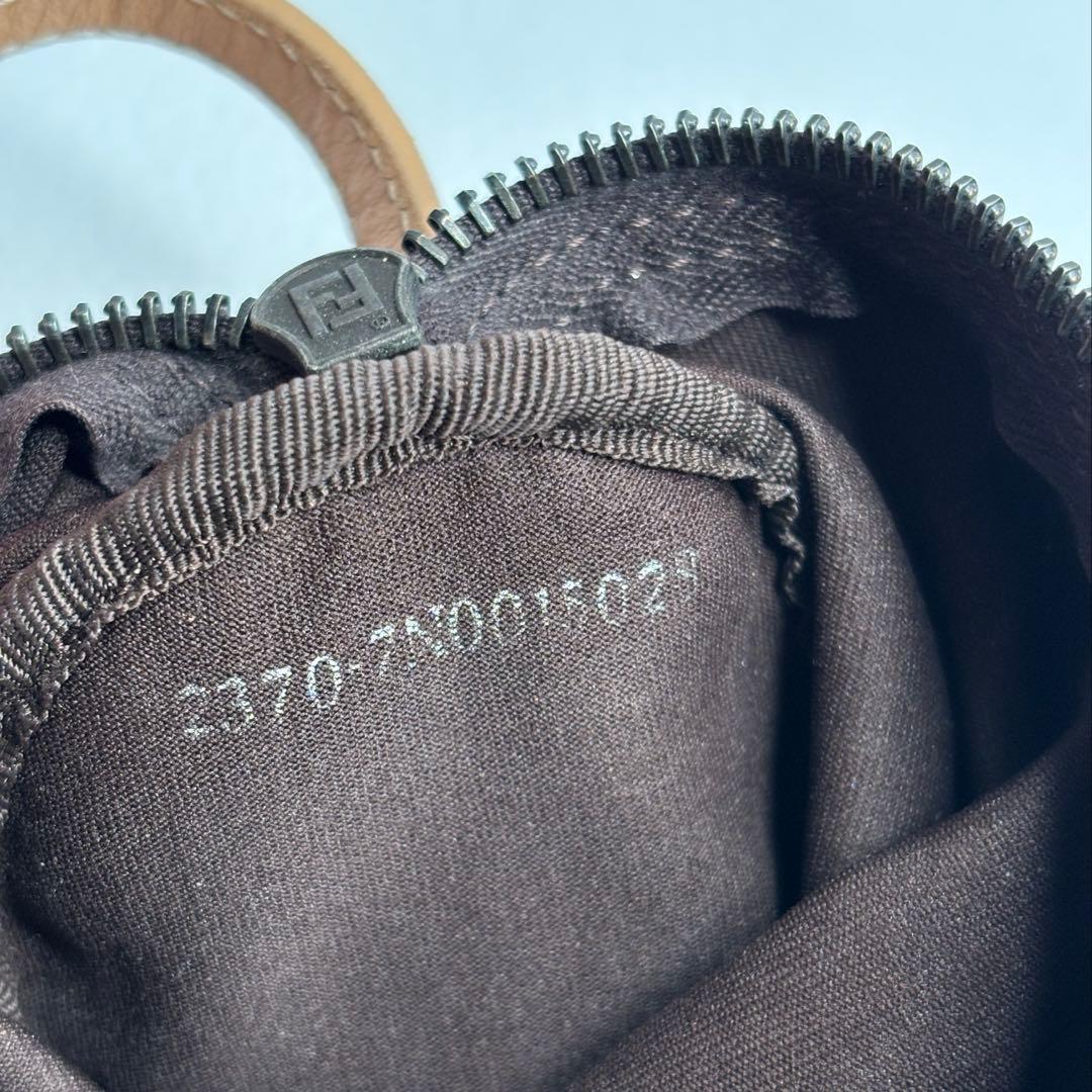 FENDI Accessory Pouch Hand Pouch FF Zucchino Authentic