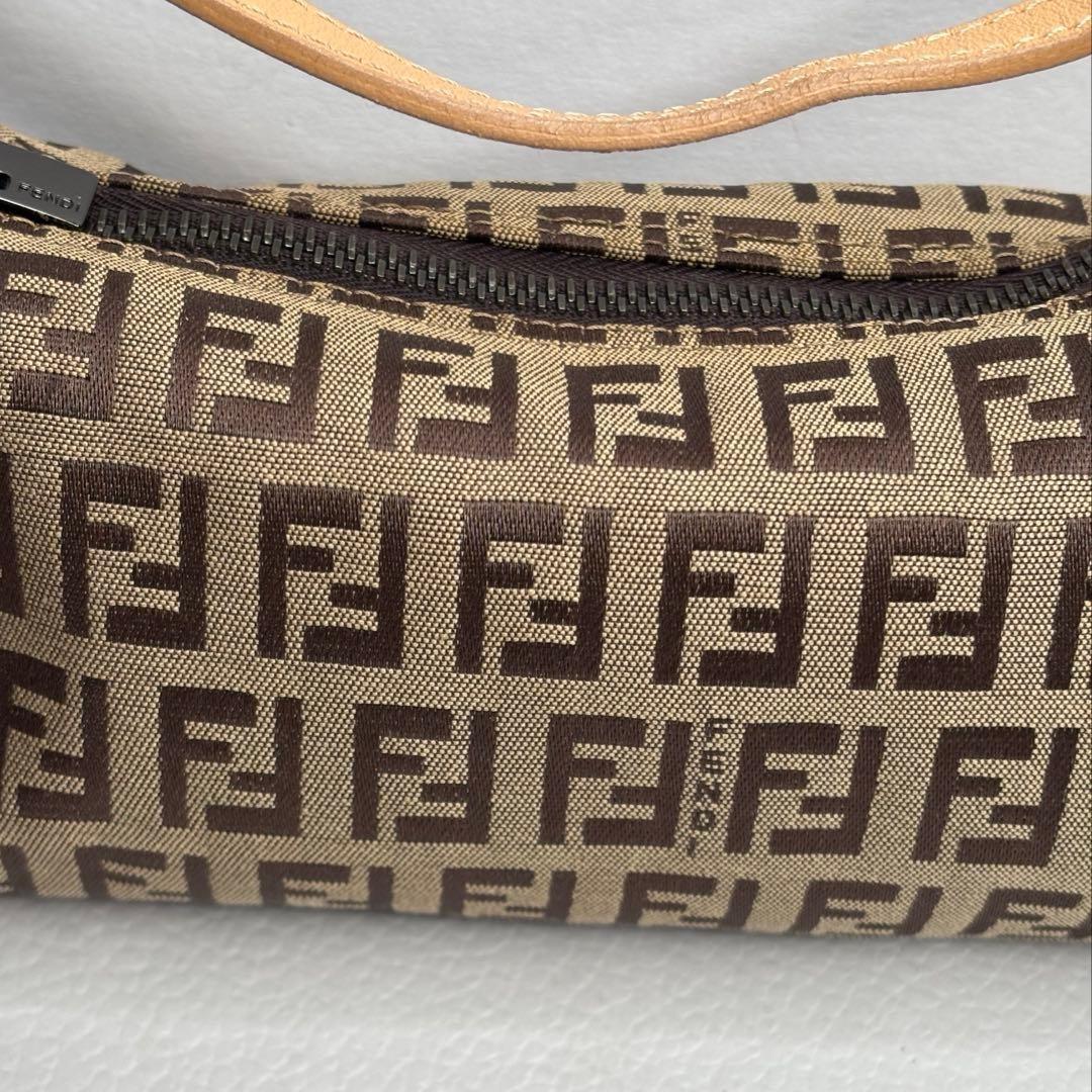 FENDI Accessory Pouch Hand Pouch FF Zucchino Authentic