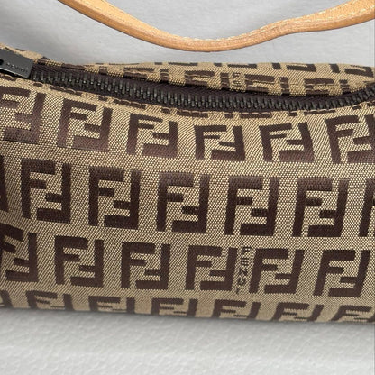 FENDI Accessory Pouch Hand Pouch FF Zucchino Authentic