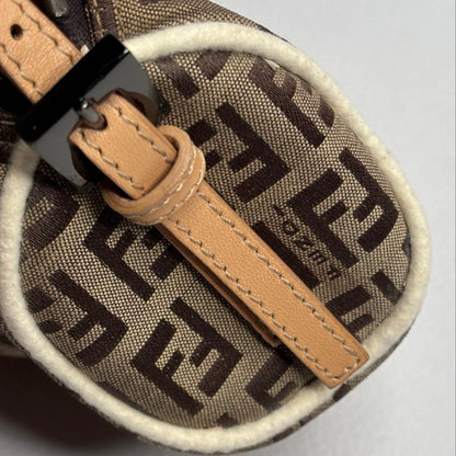 FENDI Accessory Pouch Hand Pouch FF Zucchino Authentic