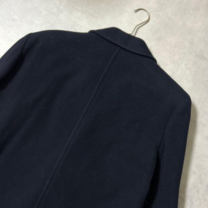 Aquascutum P Coat Asian fit XL US size L Dark Navy Authentic