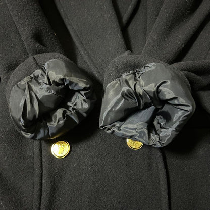 Aquascutum P Coat Asian fit XL US size L Dark Navy Authentic